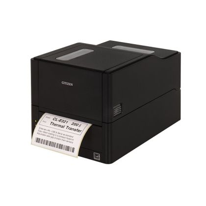 Label printer Citizen Label Desktop printer CL-E321 Thermal Transfer+Direct Print Speed 200mm/s, Print Width(max.)4"(104 mm)/Media Width(min-max)1"- 5"(25.4-118.1 mm) /Roll Size(max)5"(125 mm), Core Size 1"(25mm),Resol.203dpi/Interface USB/RS-232/LAN EN