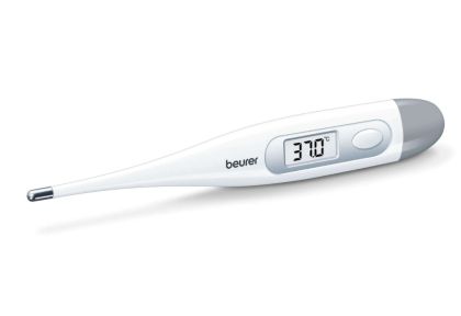 Thermometer Beurer FT 09/1 clinical thermometer, Contact-measurement technology, Display in °C, Protective cap; Waterproof, white