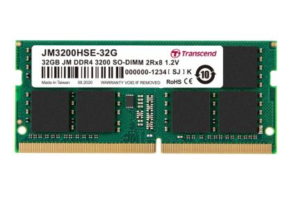 Memory Transcend 32GB JM DDR4 3200Mhz SO-DIMM 2Rx8 2Gx8 CL22 1.2V