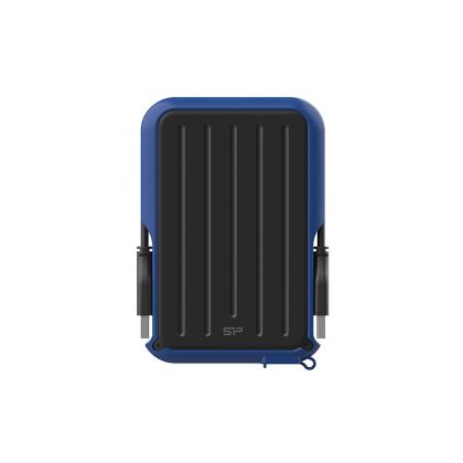 Hard disk extern SILICON POWER Armor A66, 2.5", 2TB, USB3.2 Gen 1, rezistent la șocuri, albastru