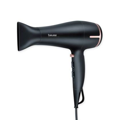 Hair dryer Beurer HC 25 Hair dryer, 1,600 W, ion function, folding handle, 2 heat settings, 2 blower settings, cold air, nozzle, overheating protection