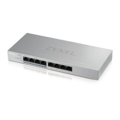 Comutator ZyXEL GS1200-8HPv2, 8 porturi Gigabit PoE+ Switch administrat web, 4x PoE, 60 W