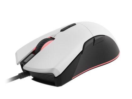 Mouse Genesis Gaming Mouse Krypton 290 6400 DPI RGB Backlit With Software White