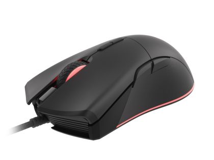 Mouse Genesis Mouse pentru jocuri Krypton 290 6400 DPI RGB Iluminat din spate cu software Negru