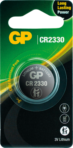 Литиева бутонна батерия GP  CR-2330 3V  1 бр. в блистер /цена за 1 бр./