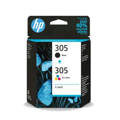 Consumable HP 305 2-Pack Tri-color/Black Original Ink Cartridge