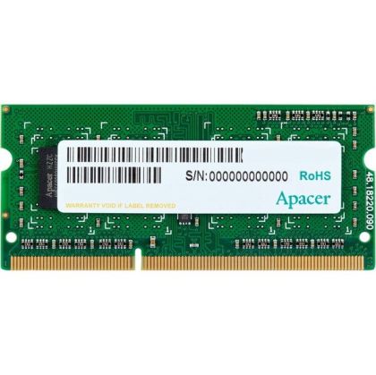 Memory Apacer 4GB Notebook Memory - DDR3 SODIMM PC10600 512x8 @ 1333MHz