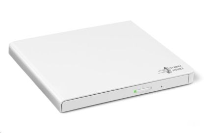 Оптично устройство Hitachi-LG GP57EW40 Ultra Slim External DVD-RW, Super Multi, Double Layer, TV connectivity, White