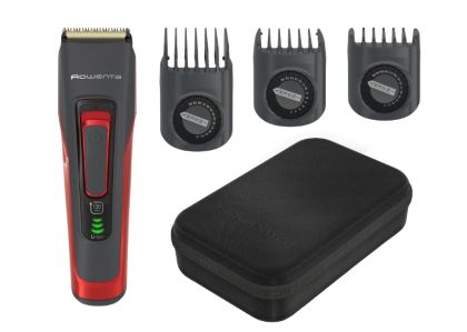 Тример Rowenta TN5221F4 Hair trimmer Advancer Style, hair + beard, cordless + corded, washable blades, self-sharpening stainless steel blades, minimum cutting length 0.5mm, hair blade 42mm, 2 hair combs, 29 cutting length positions, 3 day beard function