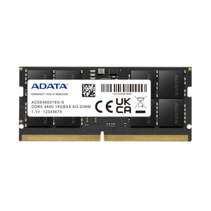 Memory Adata 16GB Notebook Memory - DDR5 SO-DIMM 4800 MHz, 1.1V