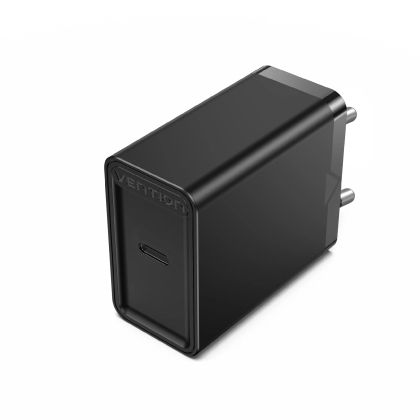 Vention Fast Charger Wall - QC4.0, PD3.0 Type-C, 20W Black - FADB0