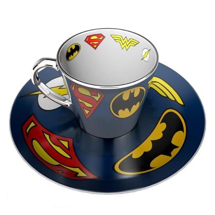 ABYSTYLE DC COMICS Mirror mug & plate set Logo