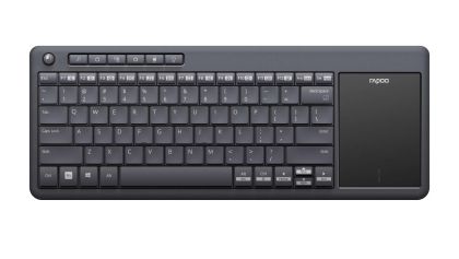 Tastatura wireless Rapoo K2600, 2,4 GHz, Multimedia, Neagra
