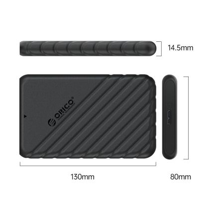 Orico кутия за диск Storage - Case - 2.5 inch USB3.0 - 25PW1-U3-BK