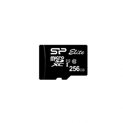 Card de memorie Silicon Power Elite, 256 GB, Micro SDHC/SDXC, UHS-I, Adaptor SD