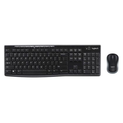 Set tastatură și mouse fără fir Logitech MK270, 2,4 GHz, negru