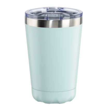 Xavax Thermal Mug, 270 ml, Insulated Mug To Go with Drinks Opening, pastel blue