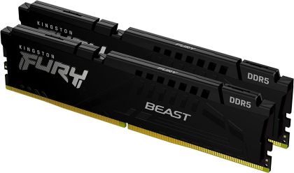 Memory Kingston FURY Beast Black 16GB(2x8GB) DDR5,4800MHz, KF548C38BBK2-16