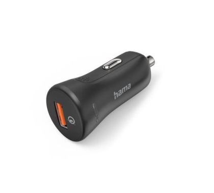 Încărcător rapid pentru mașină Hama "Qualcomm Quick Charge 3.0", USB-A, 19,5 W, negru