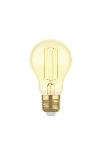 Woox Light - R5137 - WiFi Smart Filament LED Bulb E27, Type A60, Amber, Warm and Cool White, 4.9W/50W, 470 lm