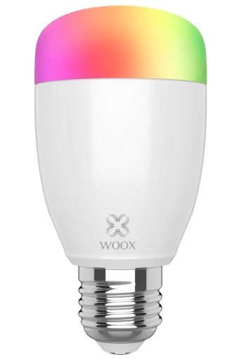 Bec inteligent Woox - R5085 - Bec LED WiFi Smart E27 RGB+Alb, 6W/40W, 500lm