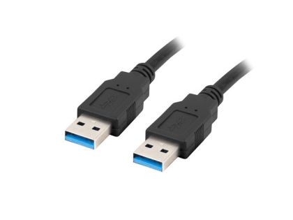 Cable Lanberg USB-A M/M 3.0 cable 1m, black