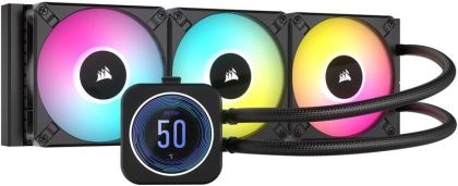 Cooler CPU Corsair iCUE H170i Elite LCD XT Display 420mm Negru RGB AMD/INTEL