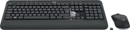 Kомплект клавиатура с мишка Logitech MK540, Безжичен, 2.4 GHz, Черен