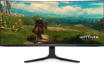 Монитор Dell Alienware AW3423DWF 34" Curved QD-OLED, WQHD 3440 x 1440 , 165Hz, 0.1ms, FreeSync