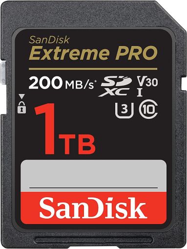 Карта памет SANDISK Extreme PRO SDHC, 1TB, UHS-1, Class 10, U3, 140 MB/s 