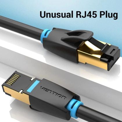Vention удължителен кабел Cat.8 SSTP Extension Patch Cable 5M Black 40Gbps - IKHBJ
