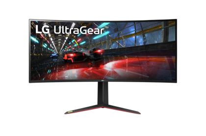 Monitor LG 38GN950P-B, 37.5" Ultragear Nano IPS 1ms, 21:9 Curved Gaming QHD+ (3840x1600), 160Hz, 1000:1, 450 cd/m2, 1000:1, DCI-P3 98%, AMD FreeSync, NVIDIA G- Sync, HDR 600, Sphere Lighting 2.0, USB Down/Up-stream, HDMI, DisplayPort, Tilt/Height, Black