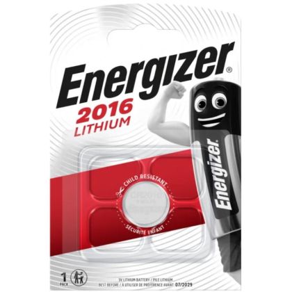 Baterie buton litiu ENERGIZER CR2016, 3V, 1 buc. într-un blister