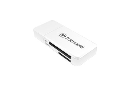 Cititor de carduri Transcend Cititor de carduri SD/microSD, USB 3.1 Gen 1, alb