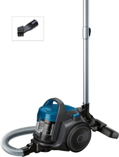 Прахосмукачка Bosch BGS05A220, Vacuum Cleaner, 700 W, Bagless type, 1.5 L, 78 dB(A), Energy efficiency class A, blue/stone gray