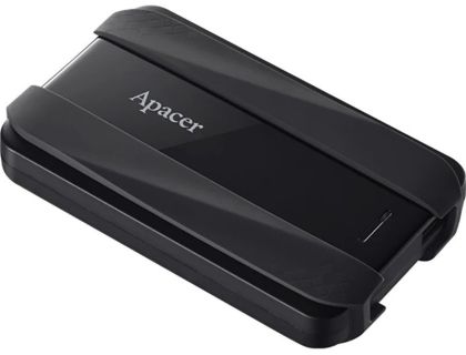 Hard disk Apacer AC533, 4TB 2.5" SATA HDD USB 3.2 Portable Hard Drive Plastic / Rubber Jet black