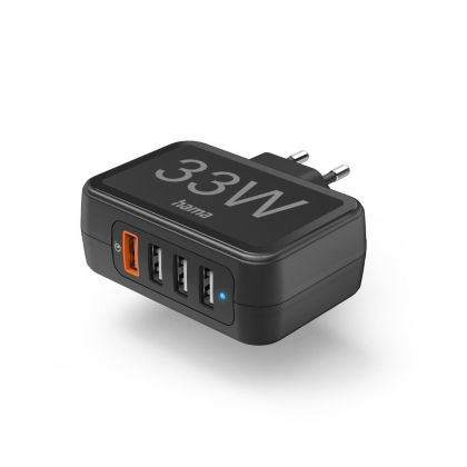 4 Ports Quick Charger, 33 W, HAMA-201629