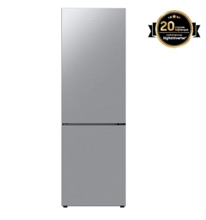 Refrigerator Samsung RB33B610FSA/EF, Refrigerator, Fridge Freezer, 344L (230l/114l), Energy Efficiency F, SpaceMax, No Frost, All-Around Cooling, DIT, Stainless steel