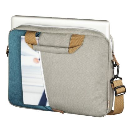 Чанта за лаптоп HAMA Florence, до 40 см (15.6"), Полиестер, Синя/Сива