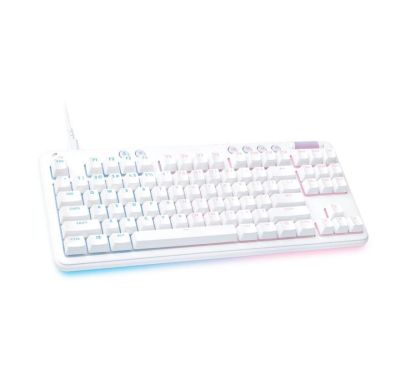 Gaming Mechanical keyboard Logitech G 713 TKL, Tactile, RGB LED, US Layout, White