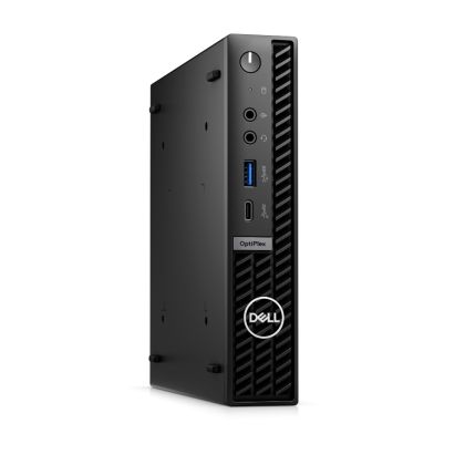 Настолен компютър Dell OptiPlex 7010 Micro Plus, Intel Core i5-13500T (6+8 Cores/24MB/1.6GHz to 4.6GHz), 16GB (1X16GB) DDR5, 512GB SSD PCIe M.2, Integrated Graphics, Wi-Fi 6E, Keyboard&Mouse, Wi-Fi 6E, Win 11 Pro, 3Y PS