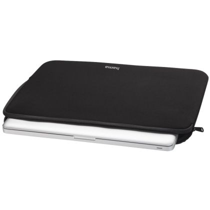 Husă pentru laptop HAMA din neopren, până la 36 cm (14,1"), neagră