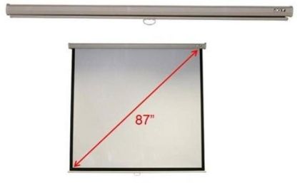 Acer M87-S01MW Projection Screen, 87" (1:1), 70''x70'' (Area 1740mm X 1740mm), Wall & Ceiling, Matte White, Manual, 5.5Kg