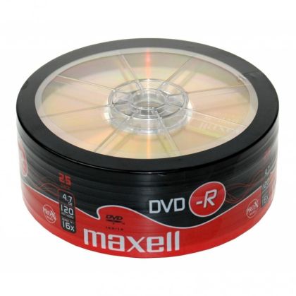 DVD-R MAXELL, 4,7 GB, 16x, 25 buc.