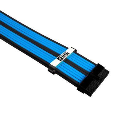 Kit cablu de modificare personalizat 1stPlayer negru/albastru - ATX24P, EPS, PCI-e - BBL-001
