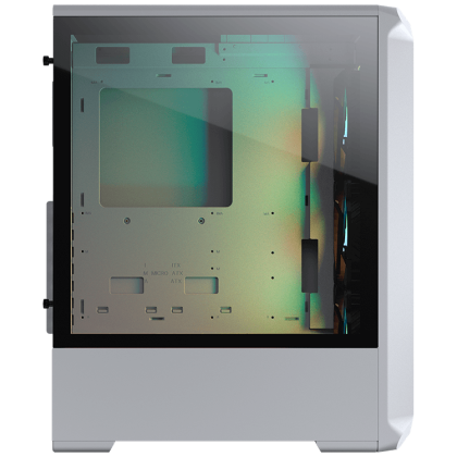 COUGAR Archon 2 Mesh RGB (White), Mid Tower, Mini ITX / Micro ATX / ATX, USB 3.0 x 2, USB 2.0 x 1, Mic x 1 / Audio x 1, RGB Button, 3mm Tempered Glass