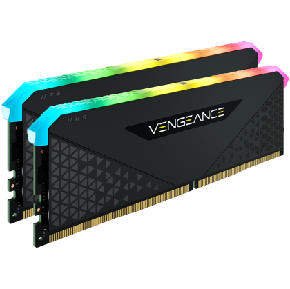 Corsair DDR4, 3600MHz 32GB 2x16GB DIMM, Unbuffered, 18-22-22-42, XMP 2.0, VENGEANCE RGB RS Heatspreader, RGB LED, 1.35V, for AMD Ryzen & Intel XMP, EAN:0840006649021
