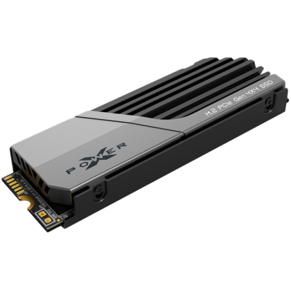 Silicon Power XS70 1TB SSD PCIe Gen 4x4 PCIe Gen4x4 & NVMe 1.4, DRAM Cache, 3DNAND,  Heatsink (10.8mm), PS5 Comp. 7300/6800MB/s, EAN: 4713436146322