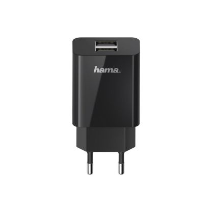 Încărcător HAMA Universal, 2 x USB-A, 2,1 A, Negru