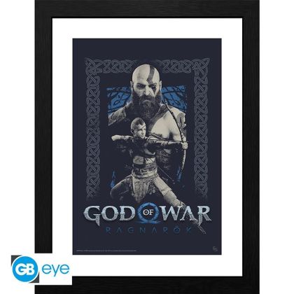 GBEYE GOD OF WAR - Framed print "Kratos and Atreus" (30x40)